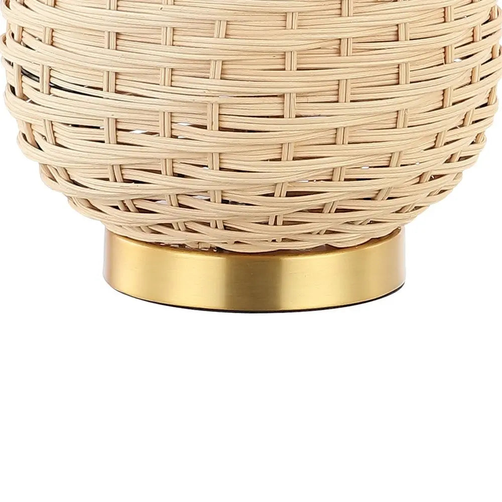 25" Gold Urn Table Lamp LED With Empire Shade HomeRoots