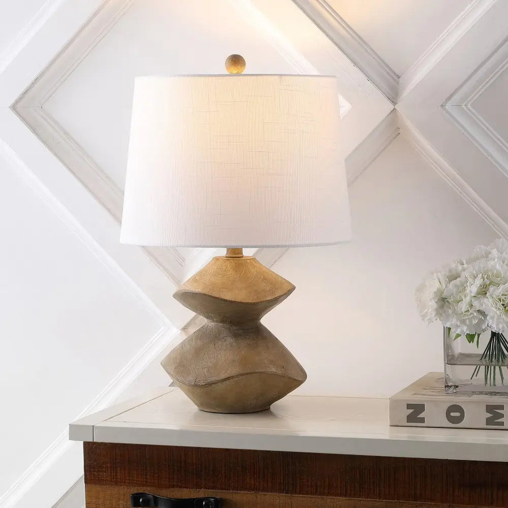 22" Clear Novelty Table Lamp LED With Empire Shade HomeRoots