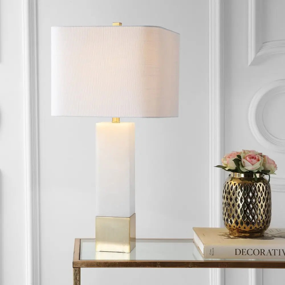 29" Gold Novelty Table Lamp LED With Shade HomeRoots