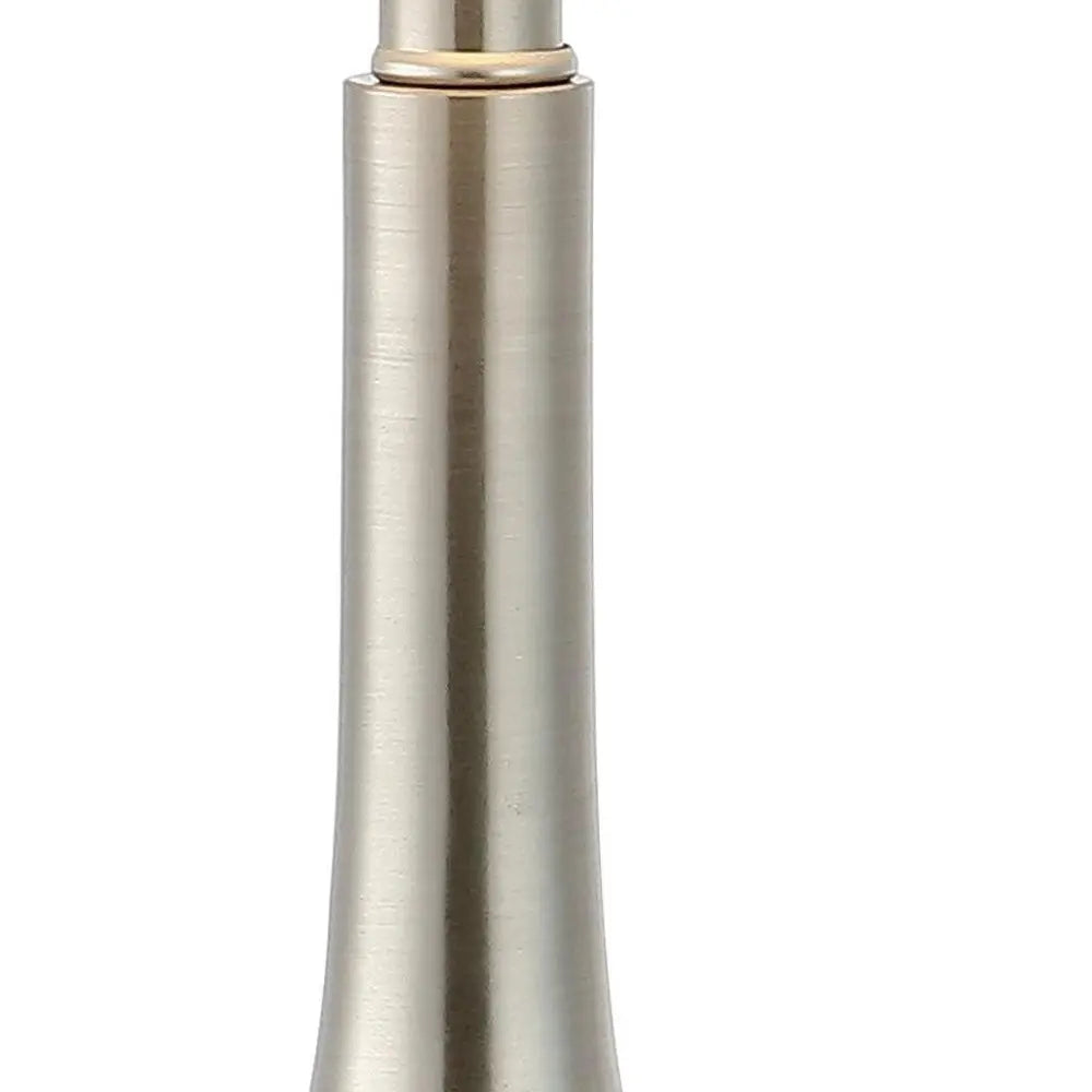 Set of Two 25" Clear Gourd Table Lamps LED With Drum Shades HomeRoots