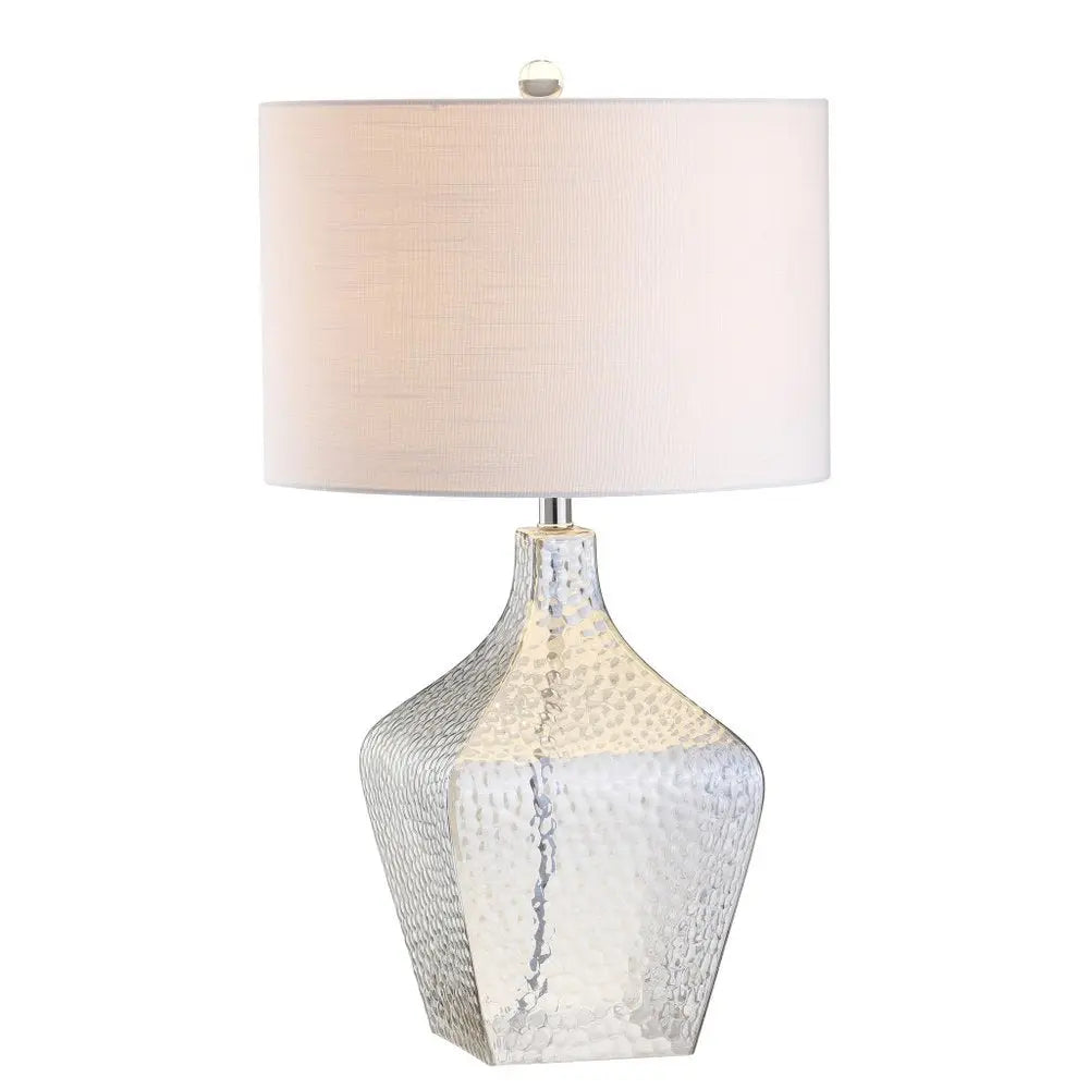 26" Clear Novelty Table Lamp LED With Drum Shade HomeRoots