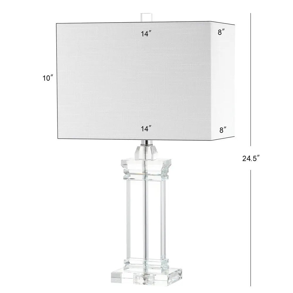 25" Clear Novelty Table Lamp LED With Shade HomeRoots