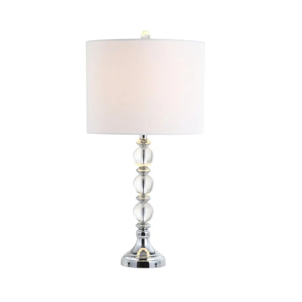 Set of Two 26" Silver Novelty Table Lamps LED With Drum Shades HomeRoots