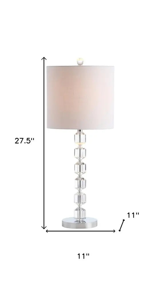 Set of Two 28" Silver Novelty Table Lamps LED With Globe Shades HomeRoots