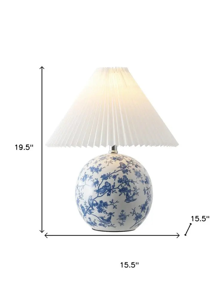 20" Clear Novelty Table Lamp LED With Cone Shade HomeRoots