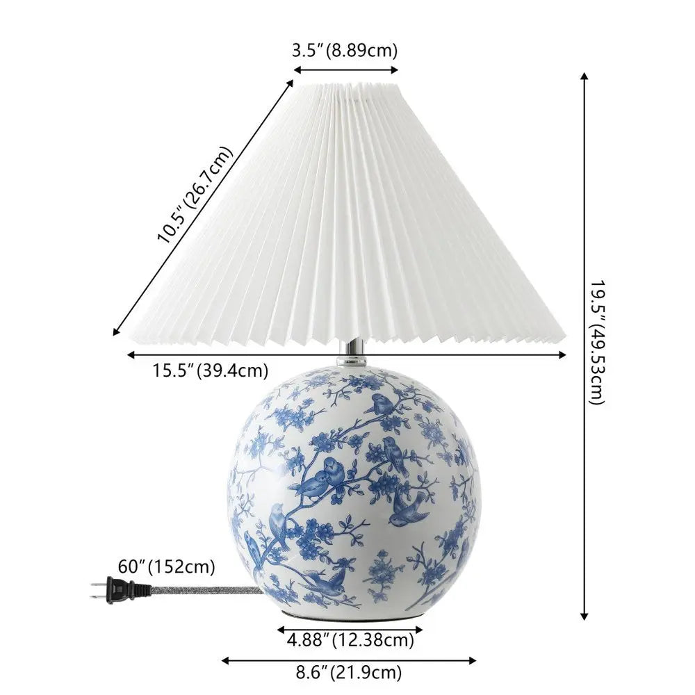 20" Clear Novelty Table Lamp LED With Cone Shade HomeRoots