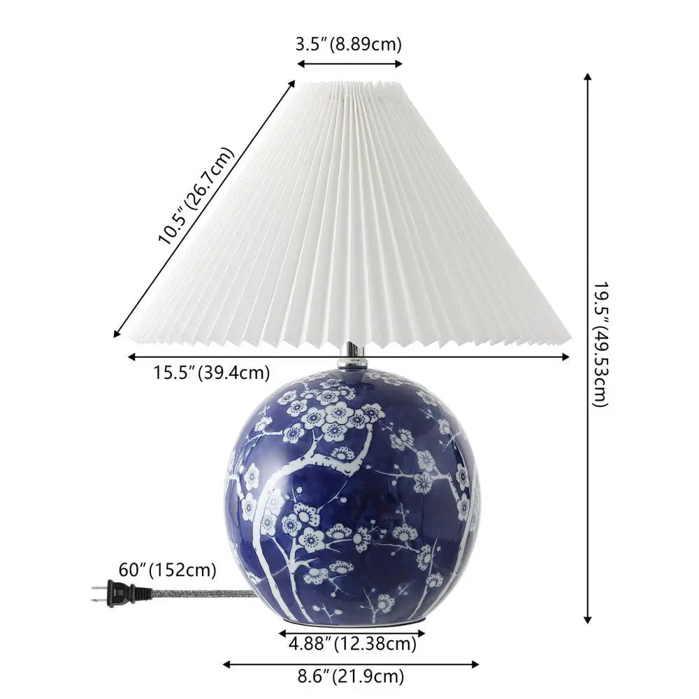 20" Clear Novelty Table Lamp LED With Cone Shade HomeRoots