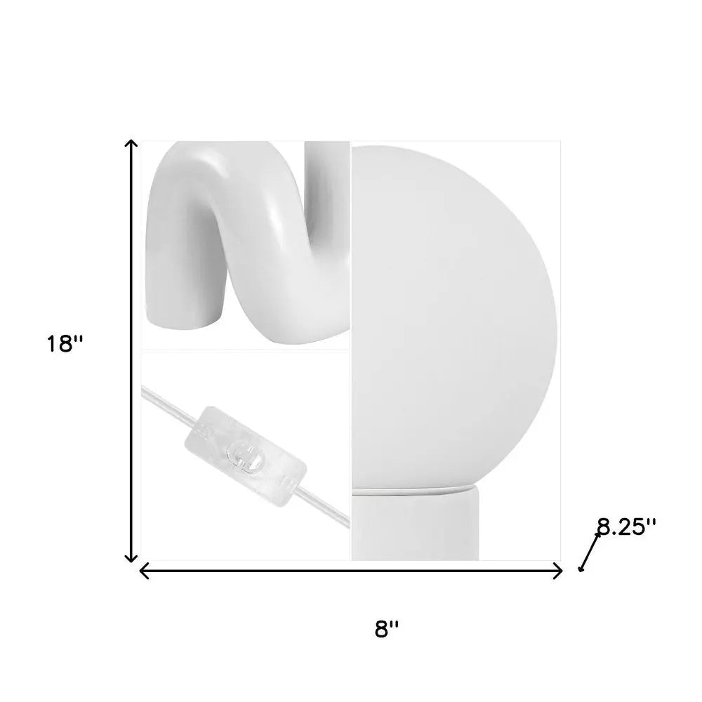 18" Clear Novelty Table Lamp LED HomeRoots