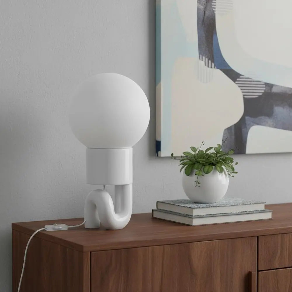 18" Clear Novelty Table Lamp LED HomeRoots