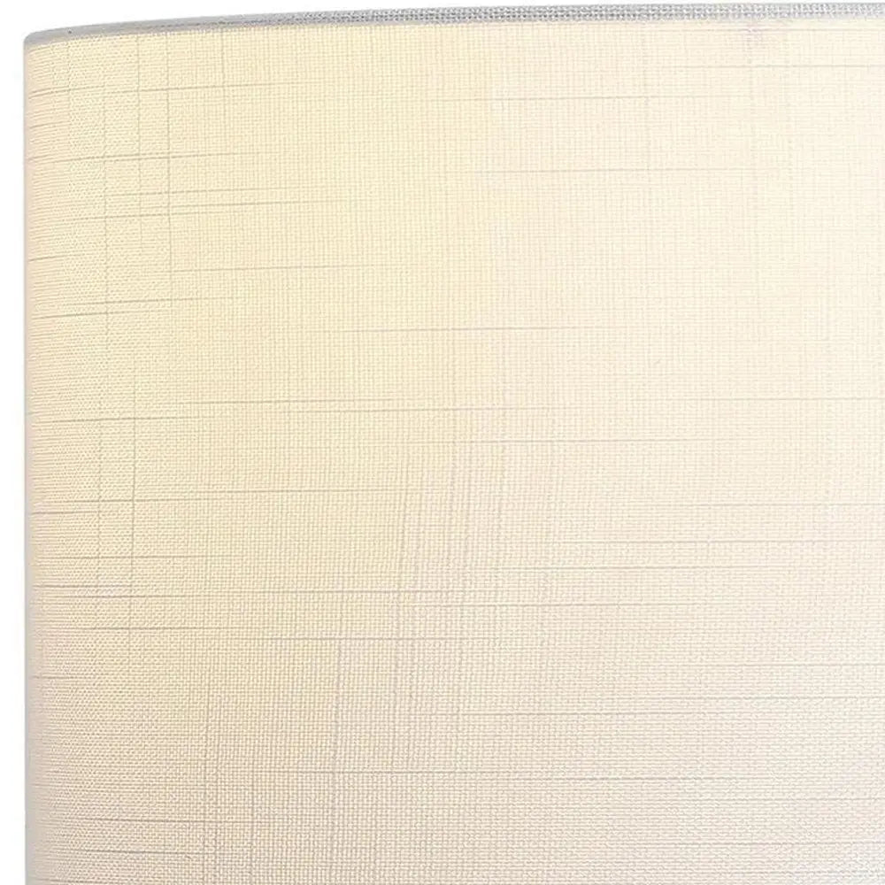 Set of Two 21" Clear Novelty Table Lamps LED With Drum Shades HomeRoots