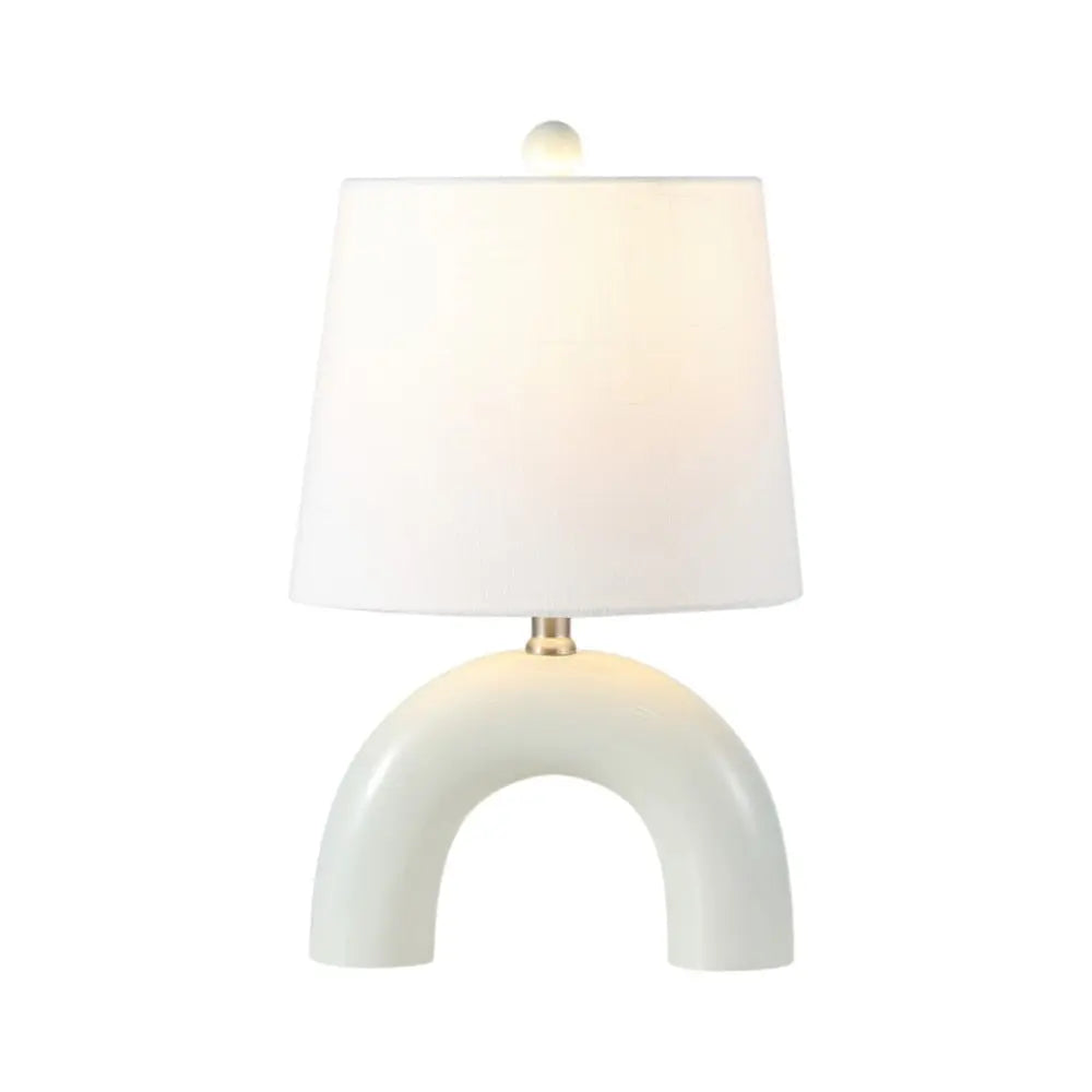 Set of Two 18" Clear Novelty Table Lamps LED With Empire Shades HomeRoots