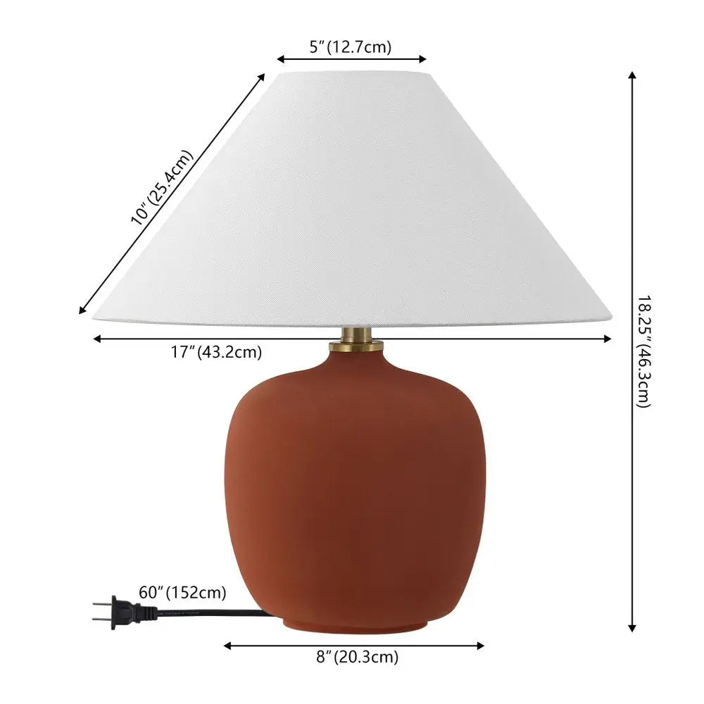 Set of Two 18" Clear Novelty Table Lamps LED With Empire Shades HomeRoots