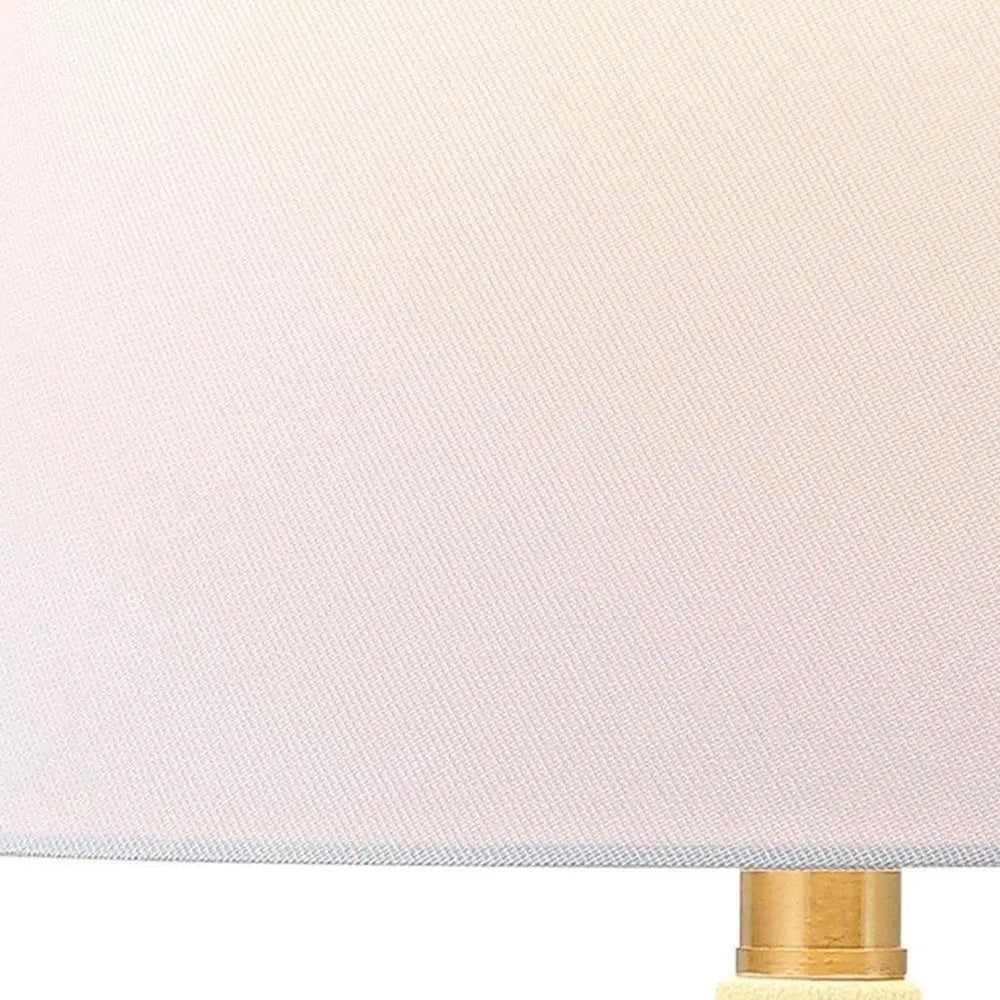 Set of Two 18" Clear Novelty Table Lamps LED With Cone Shades HomeRoots