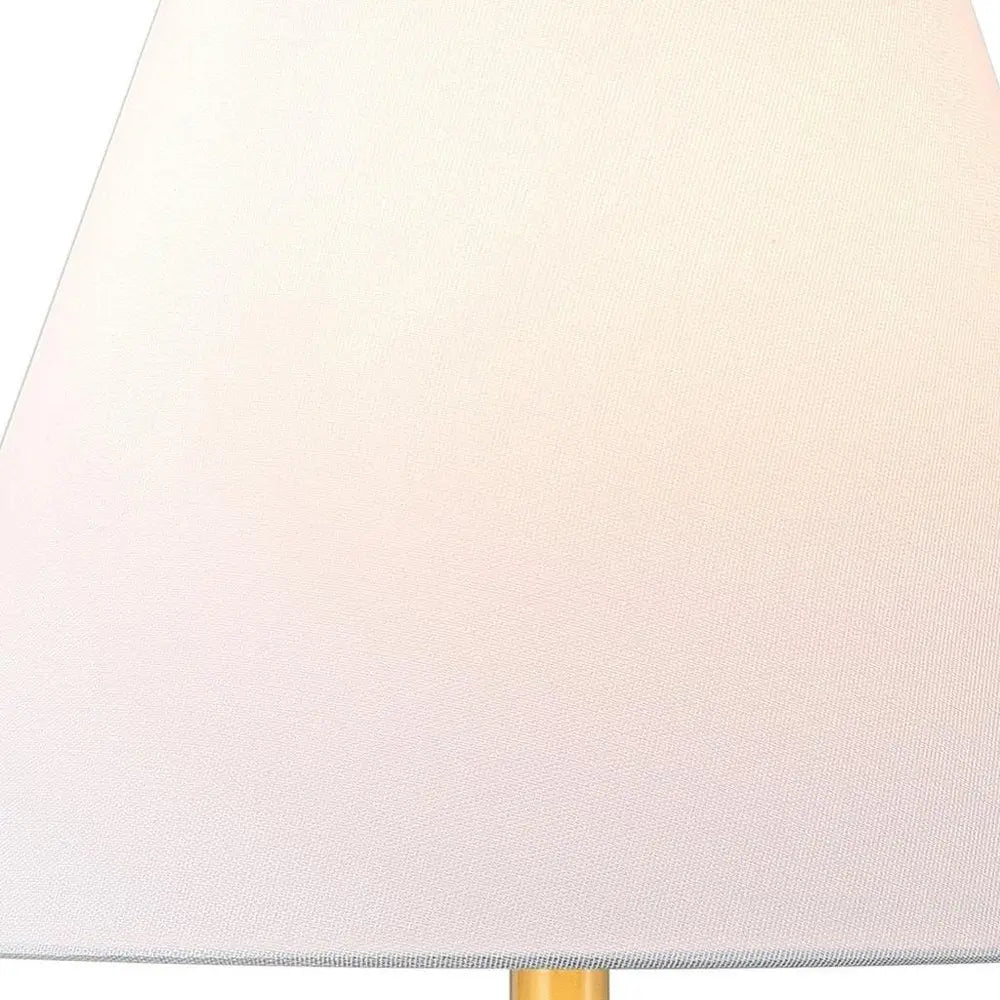 Set of Two 25" Clear Urn Table Lamps LED With Cone Shades HomeRoots