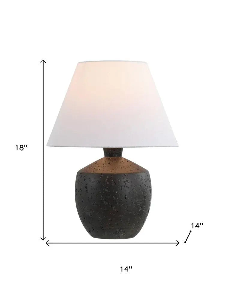 Set of Two 18" Clear Novelty Table Lamps LED With Empire Shades HomeRoots