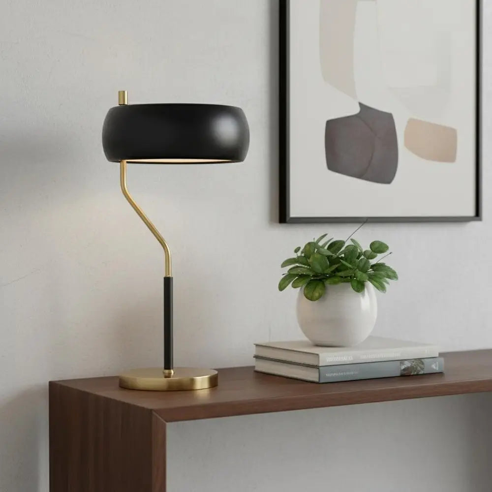 23" Gold Novelty Table Lamp LED With Globe Shade HomeRoots