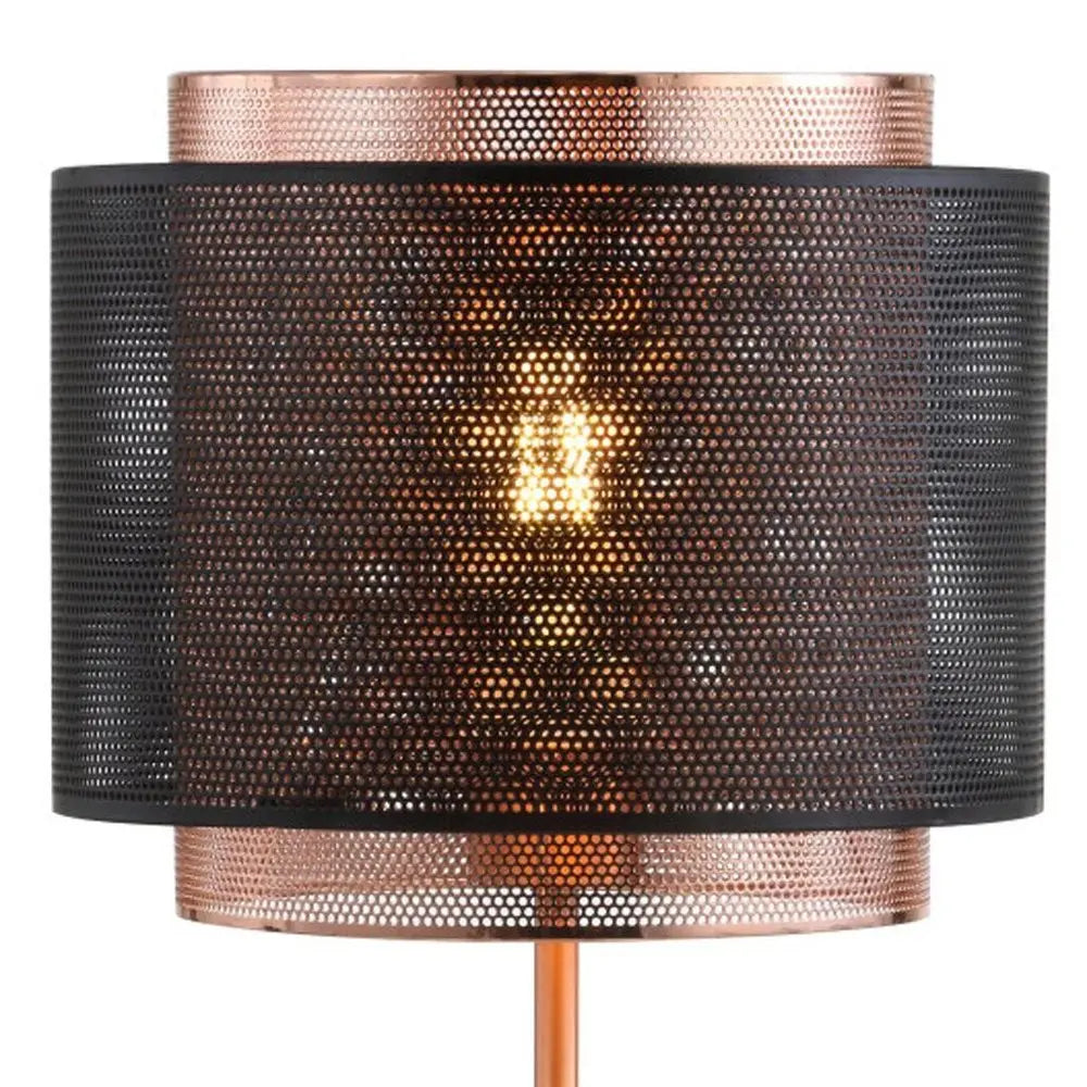 20" Copper Novelty Table Lamp LED With Globe Shade HomeRoots