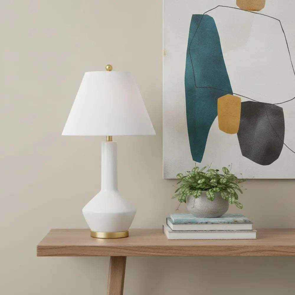 29" Gold Novelty Table Lamp LED With Globe Shade HomeRoots