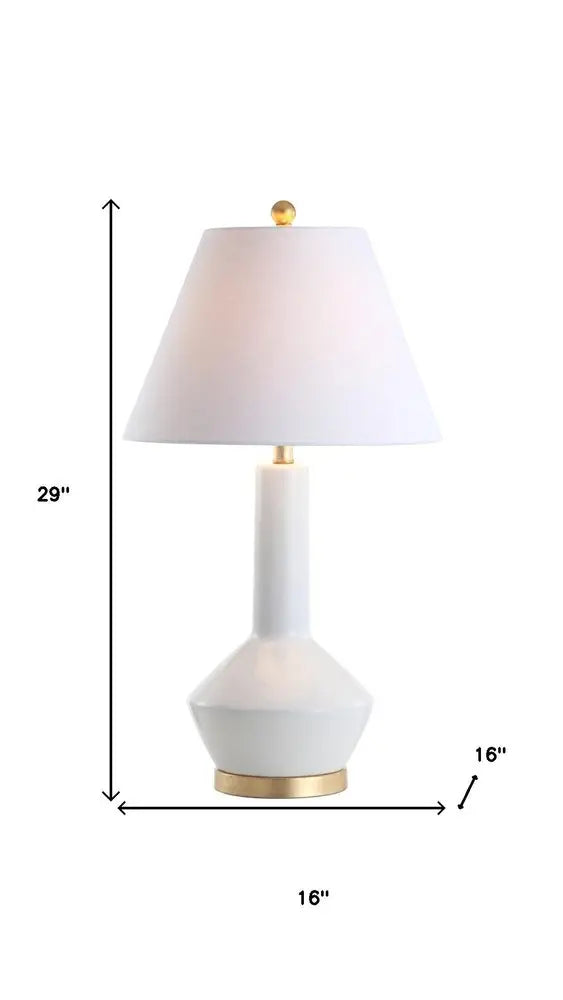 29" Gold Novelty Table Lamp LED With Globe Shade HomeRoots