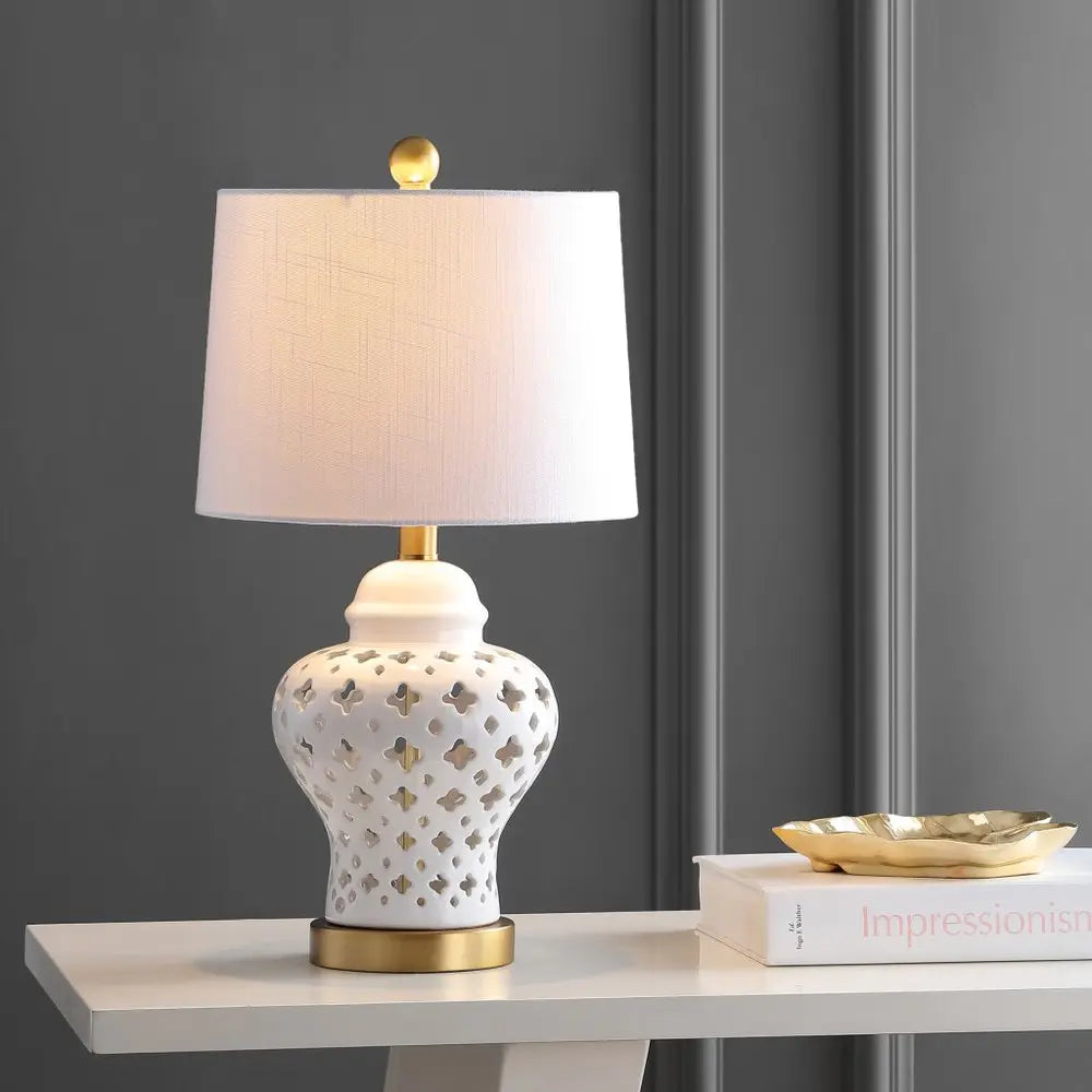 21" Gold Novelty Table Lamp LED With Globe Shade HomeRoots