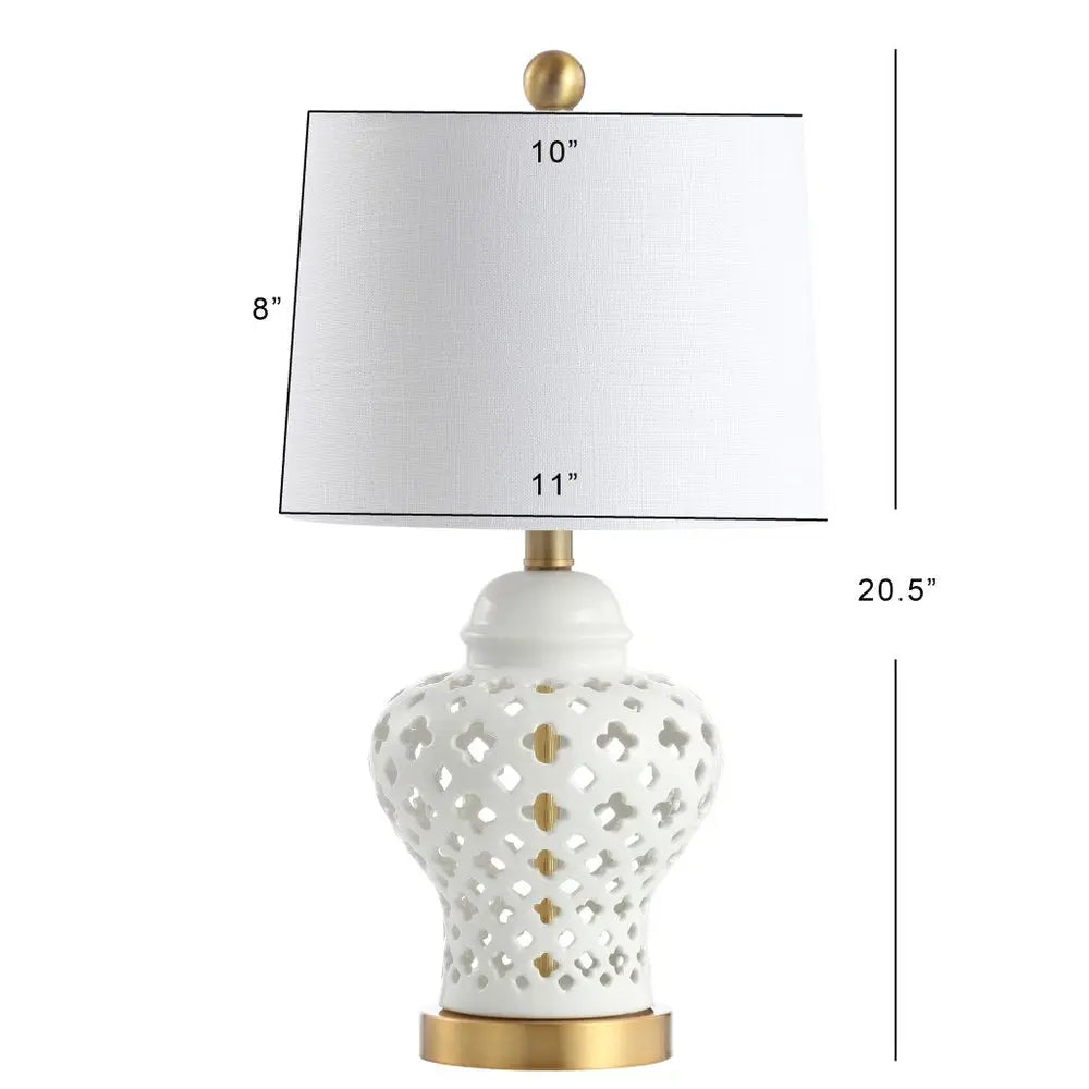 21" Gold Novelty Table Lamp LED With Globe Shade HomeRoots