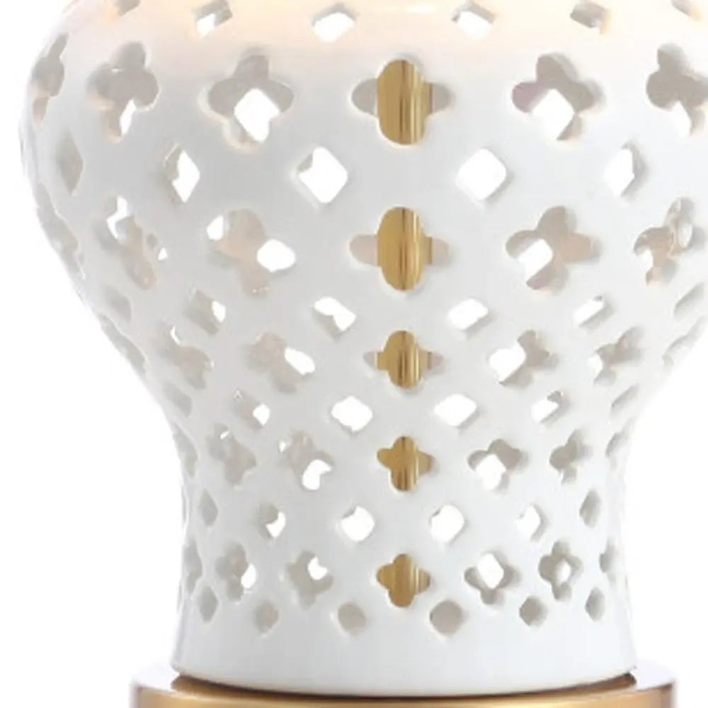 21" Gold Novelty Table Lamp LED With Globe Shade HomeRoots