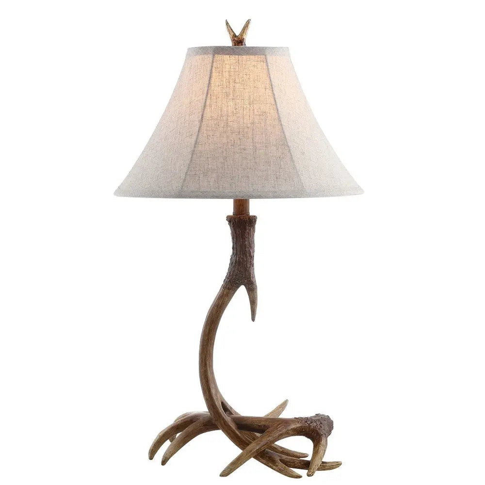 28" Brown Novelty Table Lamp LED With Globe Shade HomeRoots