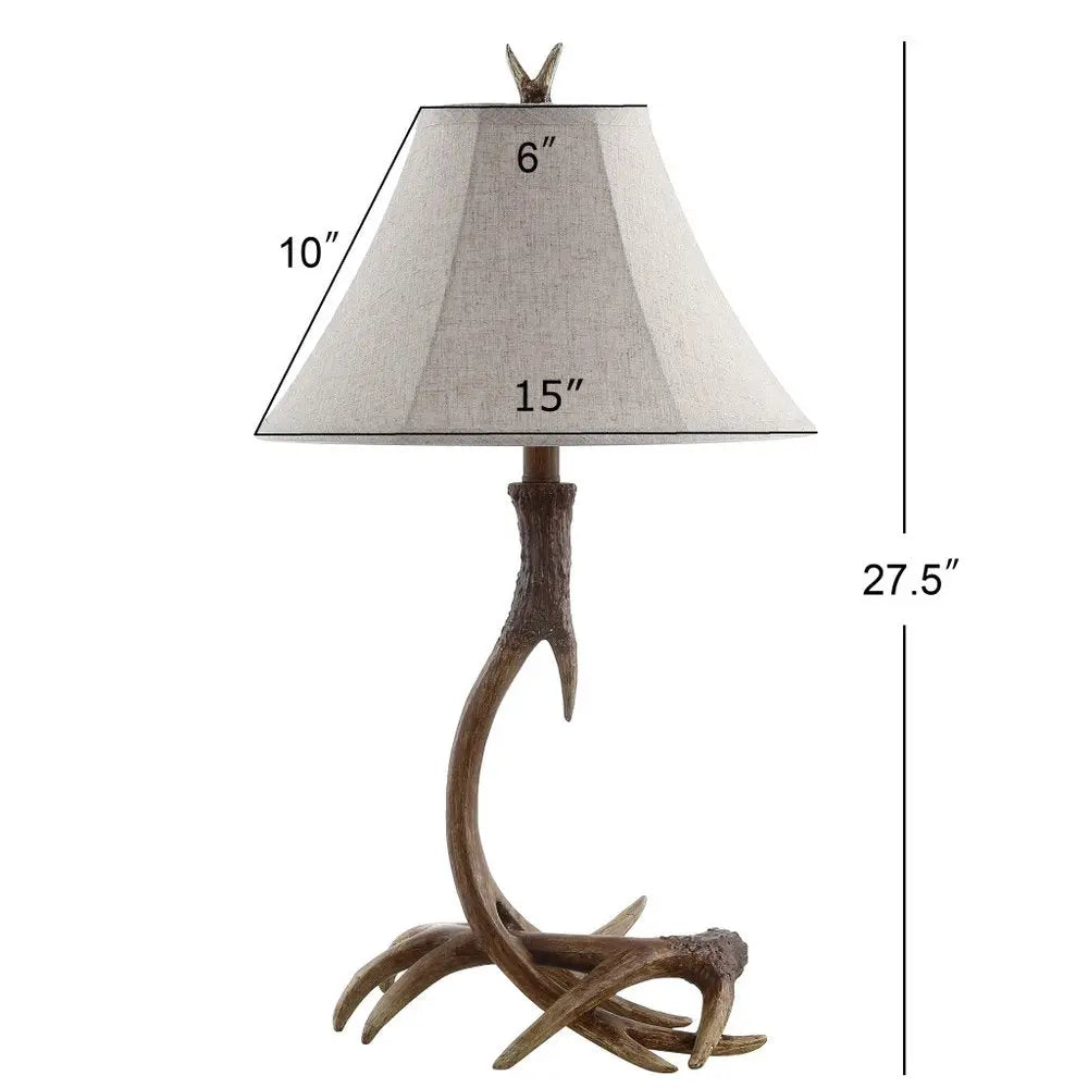 28" Brown Novelty Table Lamp LED With Globe Shade HomeRoots
