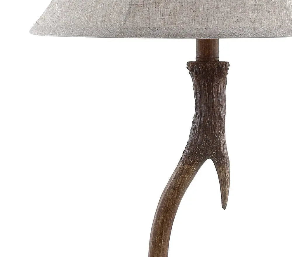 28" Brown Novelty Table Lamp LED With Globe Shade HomeRoots