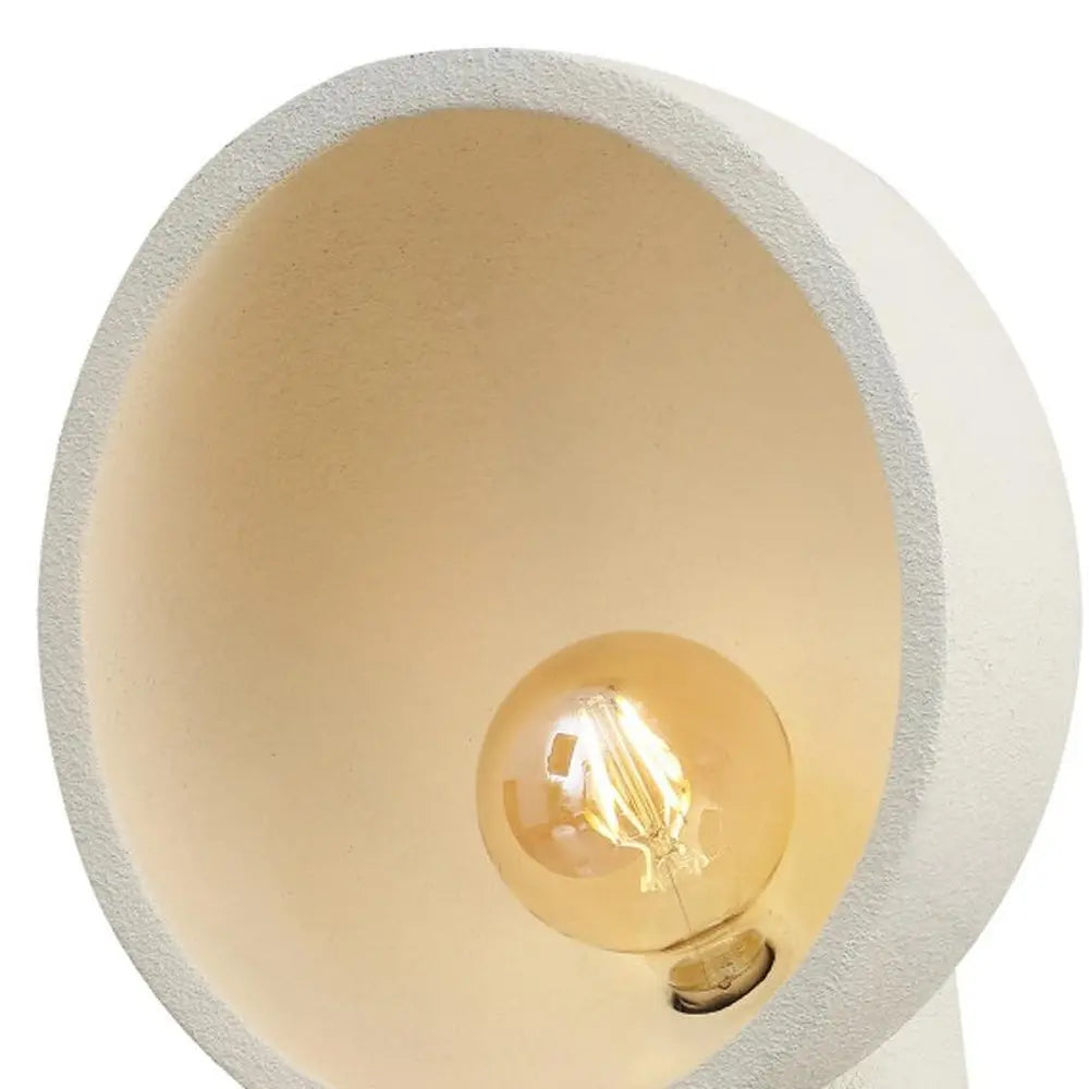 18" Clear Geometric Table Lamp LED With Globe Shade HomeRoots