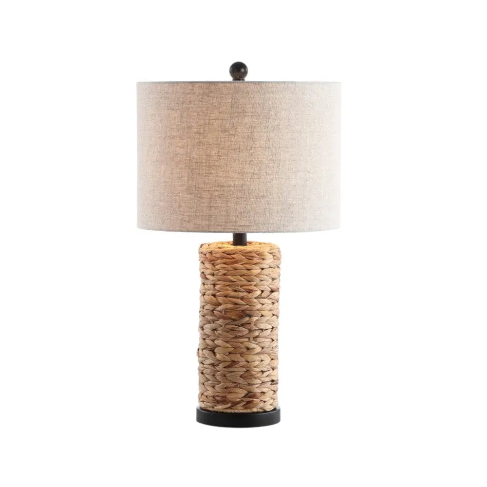 Set of Two 25" Black Table Lamps LED With Globe Shades HomeRoots