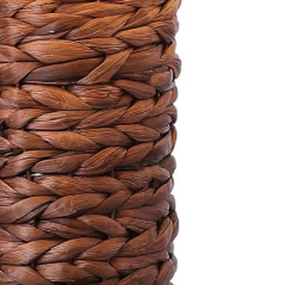 Set of Two 25" Black Table Lamps LED With Drum Shades HomeRoots