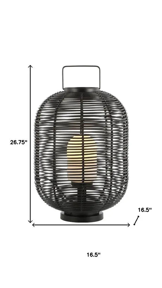 27" Black Novelty Table Lamp LED HomeRoots