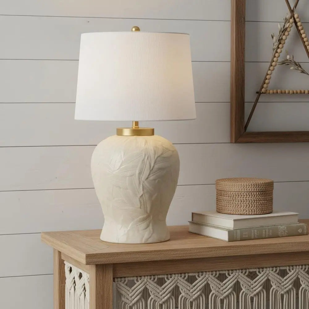 32" Clear Novelty Table Lamp LED With Empire Shade HomeRoots