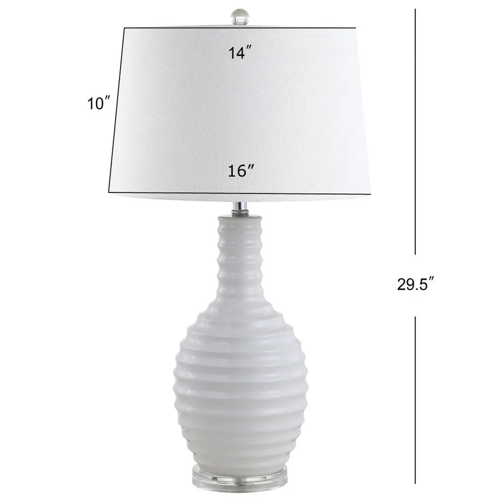30" Clear Novelty Table Lamp LED With Globe Shade HomeRoots