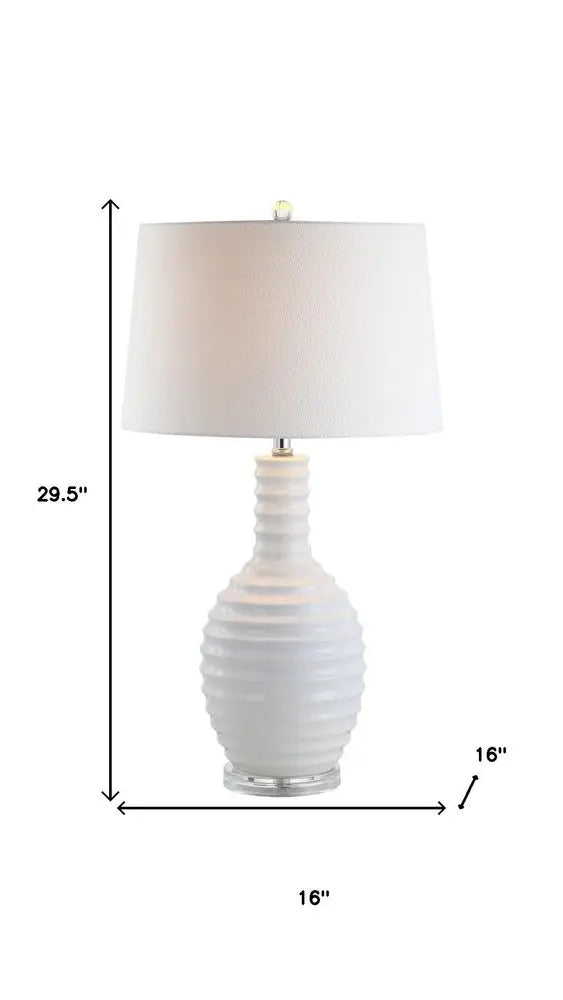 30" Clear Novelty Table Lamp LED With Globe Shade HomeRoots