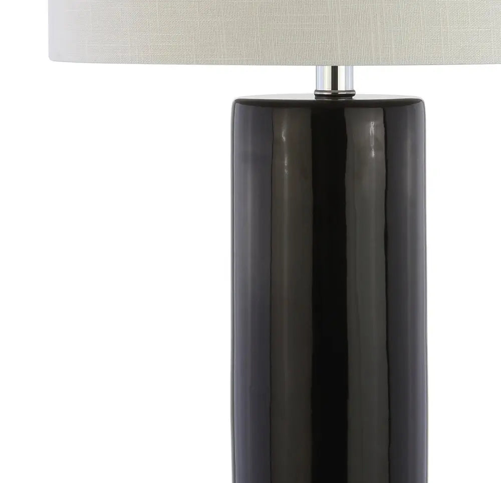 32" Silver Novelty Table Lamp LED With Drum Shade HomeRoots
