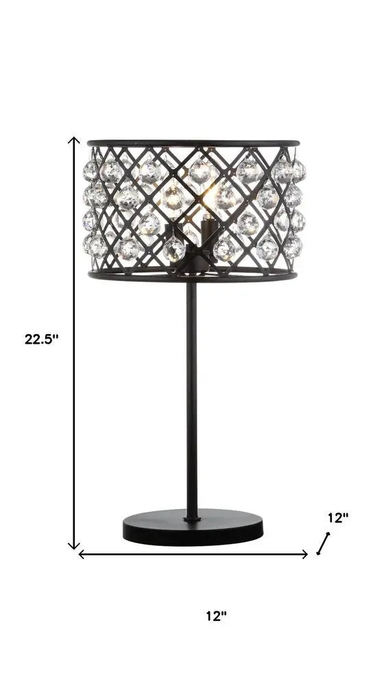 23" Antiqued Bronze Novelty Table Lamp LED With Globe Shade HomeRoots