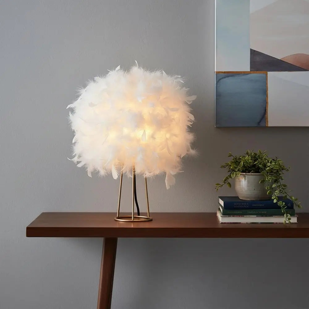 16" Gold Novelty Table Lamp LED HomeRoots