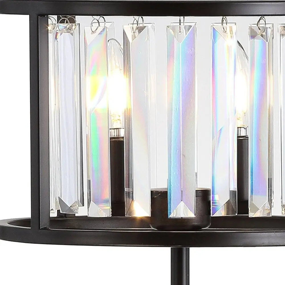 22" Antiqued Bronze Novelty Table Lamp LED With Globe Shade HomeRoots