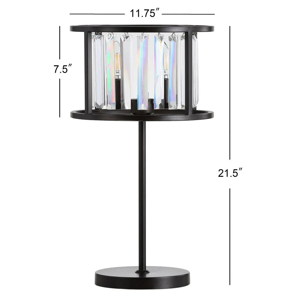 22" Antiqued Bronze Novelty Table Lamp LED With Globe Shade HomeRoots