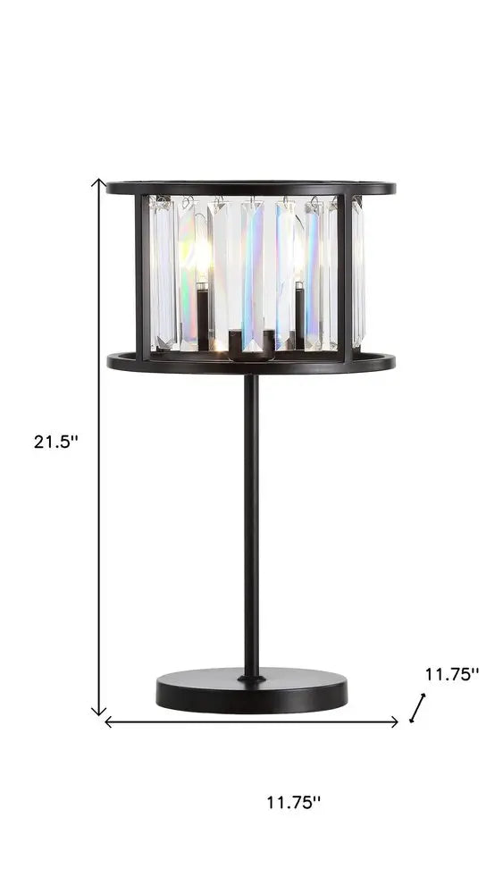 22" Antiqued Bronze Novelty Table Lamp LED With Globe Shade HomeRoots