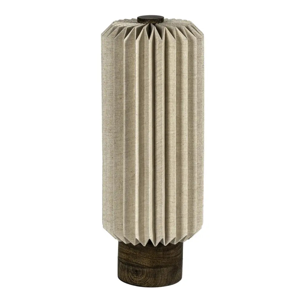 16" Natural Geometric Table Lamp LED With Cylinder Shade HomeRoots