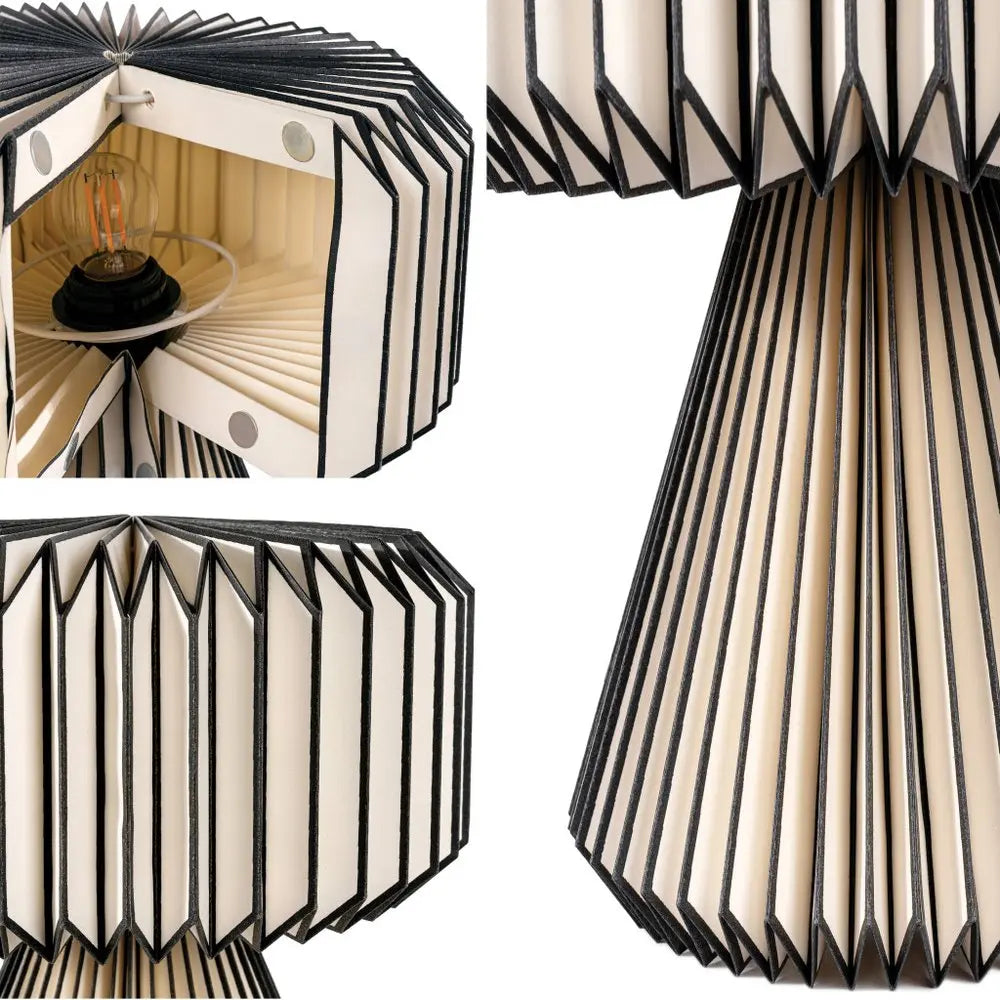 13" Clear Geometric Table Lamp LED With Cylinder Shade HomeRoots