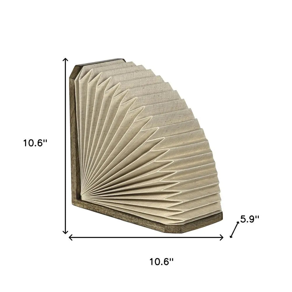 11" Natural Geometric Table Lamp LED With Novelty Shade HomeRoots