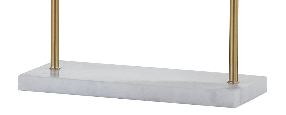 14" White Novelty Table Lamp LED With Novelty Shade