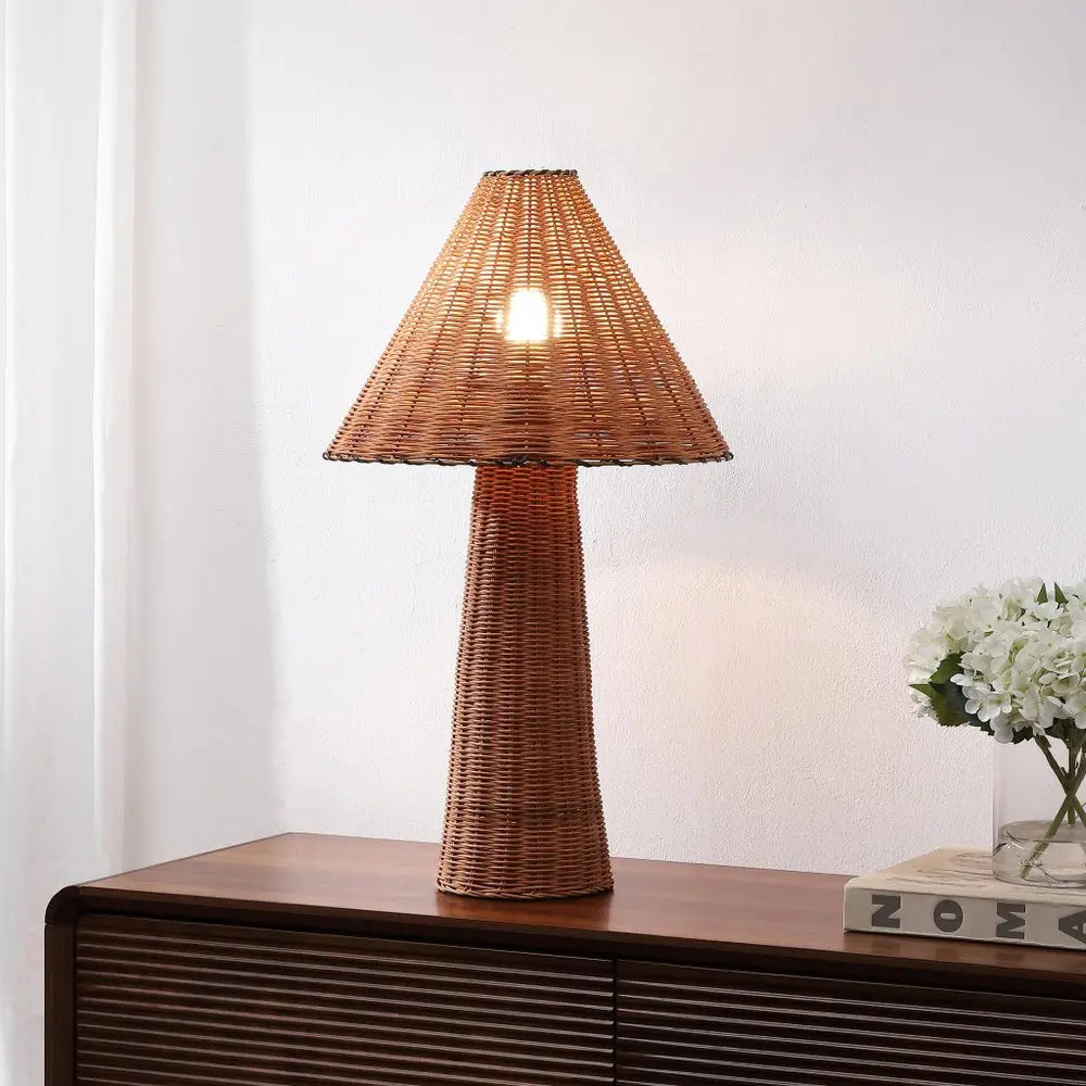 27" Clear Table Lamp LED With Empire Shade HomeRoots