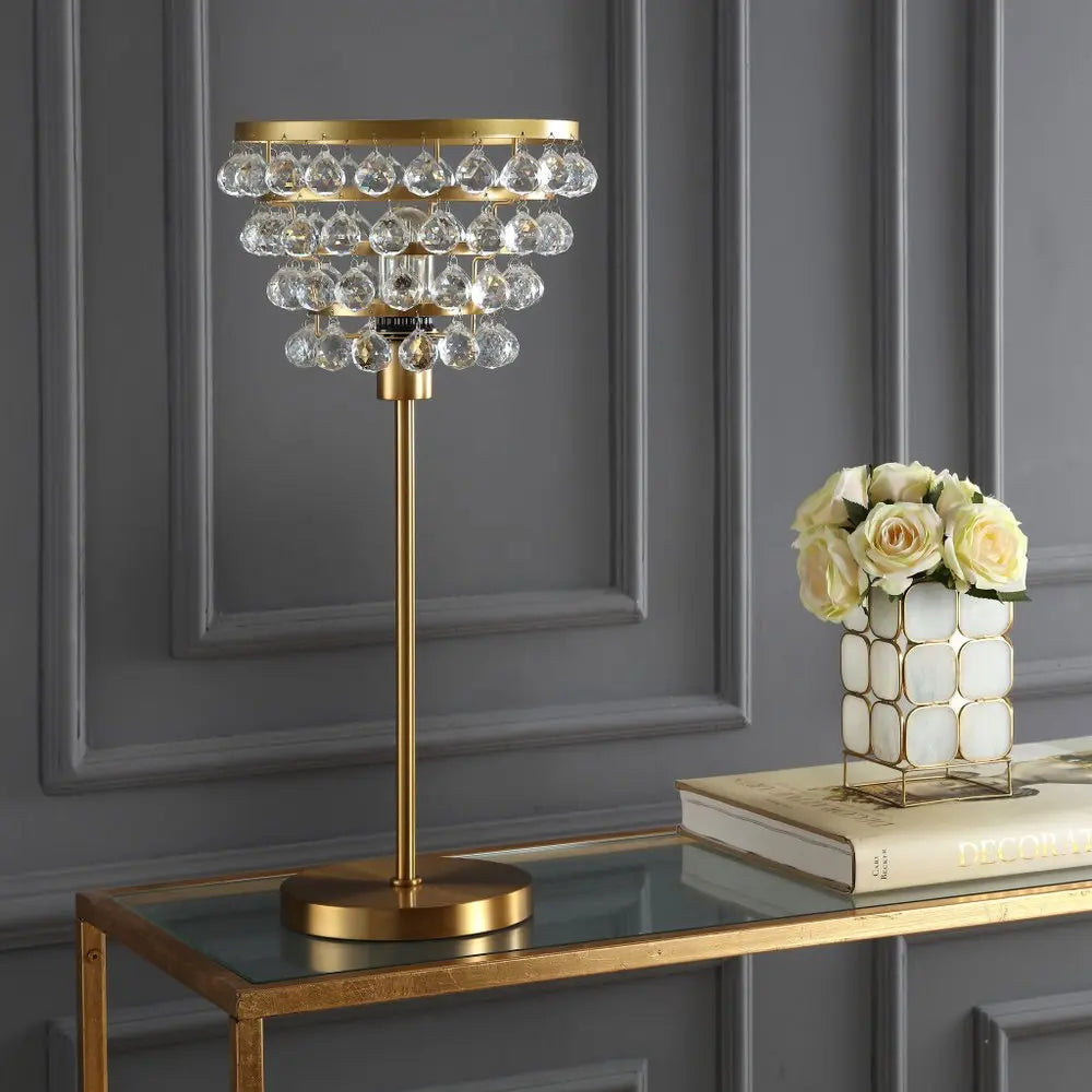 25" Gold Novelty Table Lamp LED HomeRoots