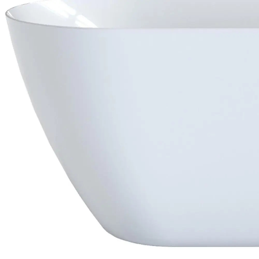 59" White Acrylic Oval Bath Tub HomeRoots