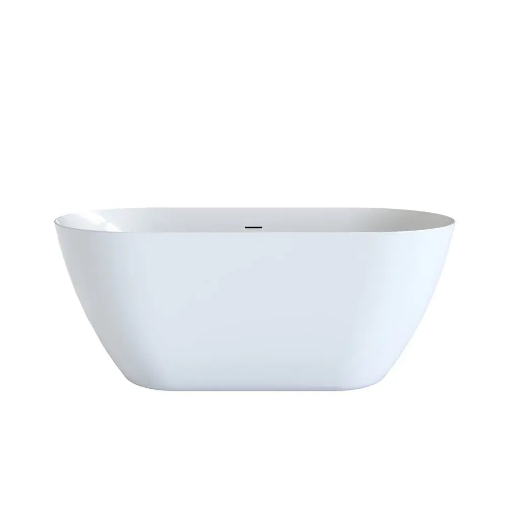 59" White Acrylic Oval Bath Tub HomeRoots